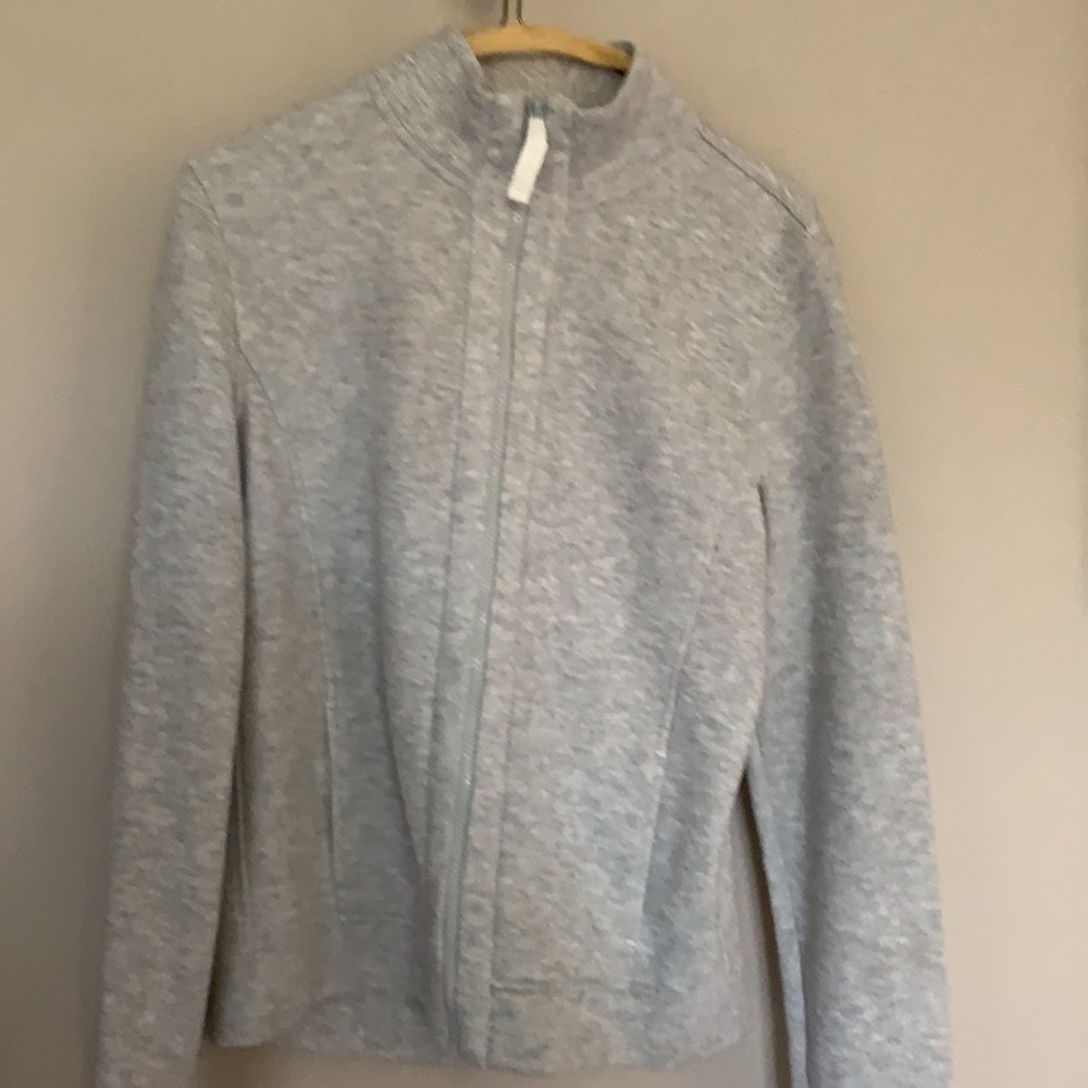 Victoria Sport Full Zip Up Grey Sweatshirt Jacket Size Medium Like New